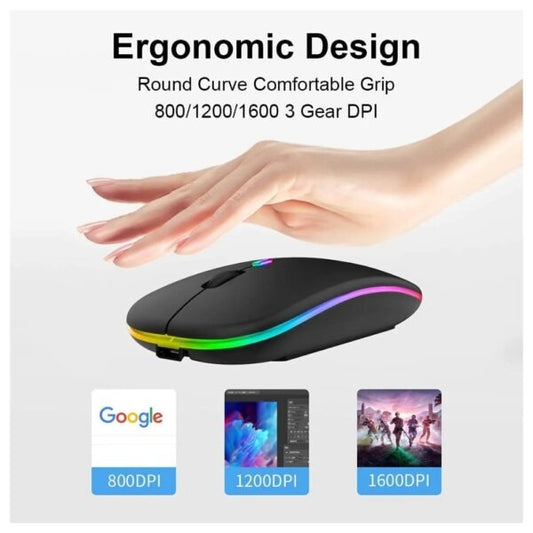 HP W10 Wireless Mouse - Slim Silent Stylish 2.4GHz