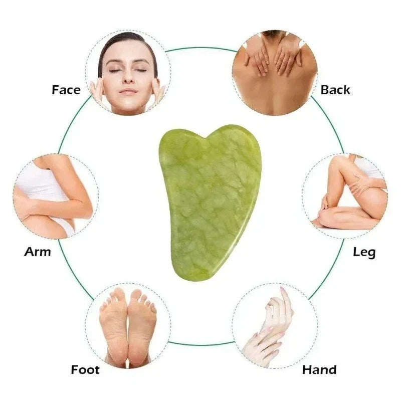 Natural jade roller massager, scraping board,