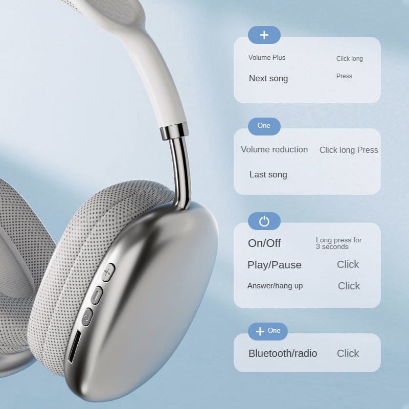 P9 Wireless Bluetooth Headphones with Noise