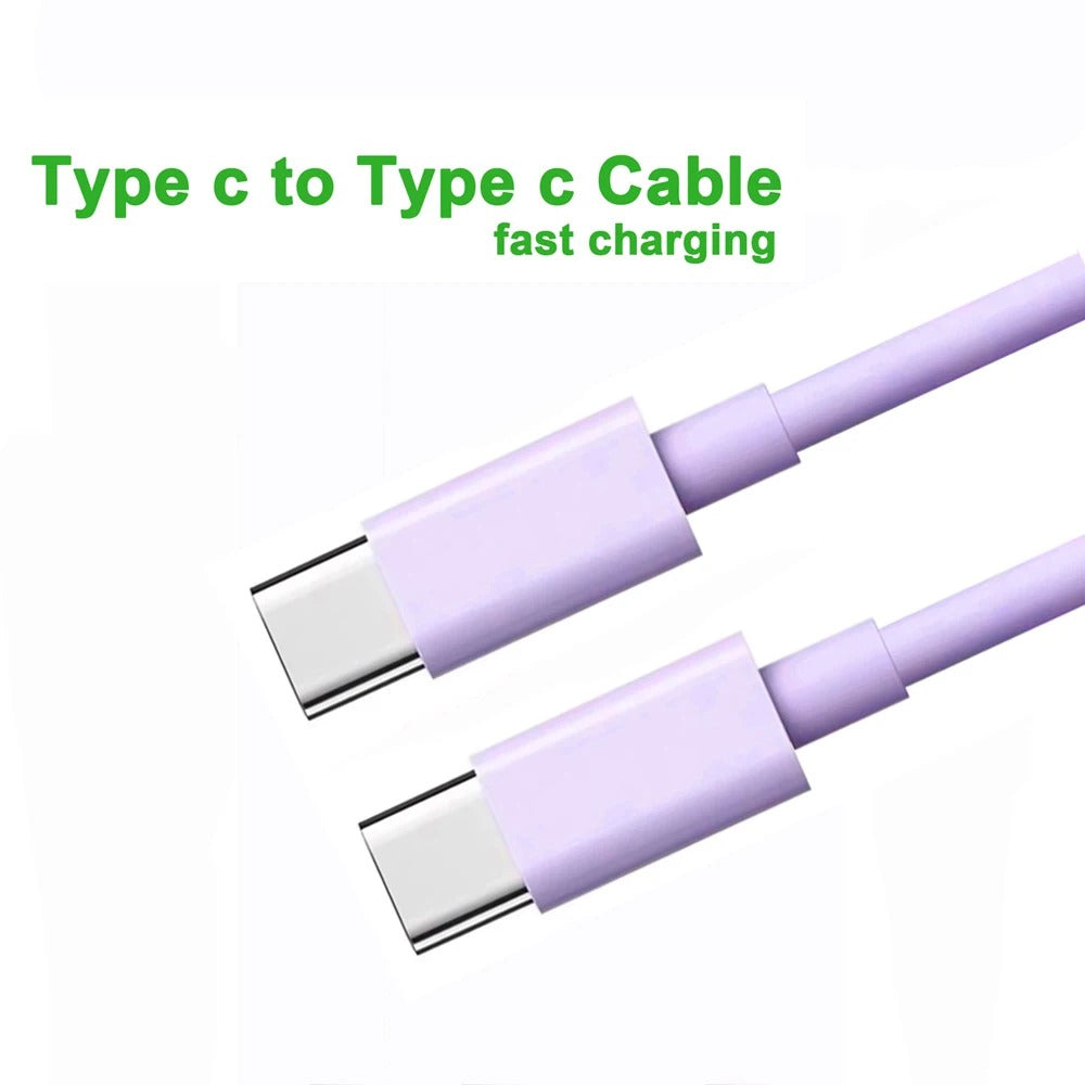 PD 60W USB C to USB Type C Cable Fast Charge Data Cable For Iphone 15