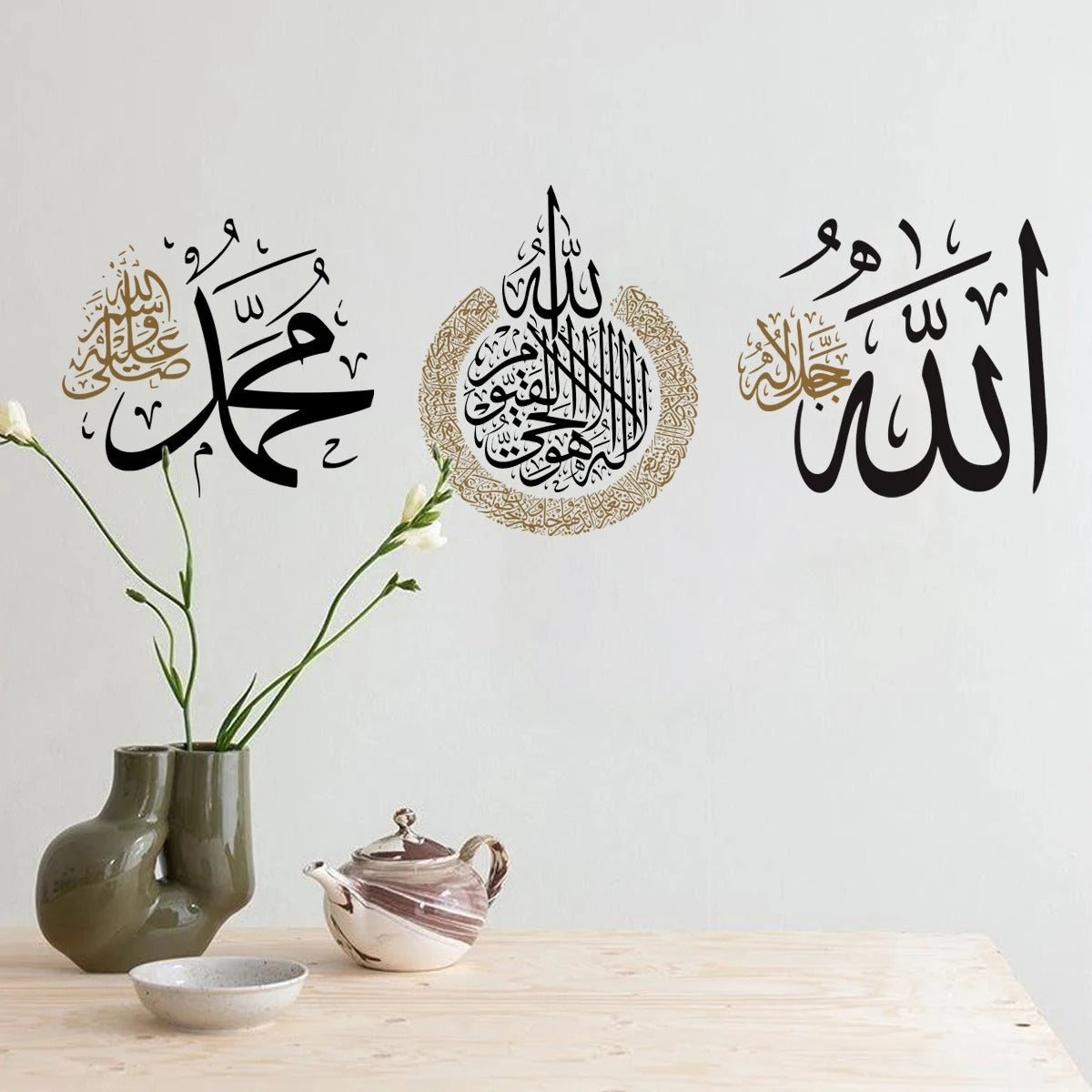 Set of 3 Premium Wall Art Photo Tiles – Modern Home Decor Sets 8x11
