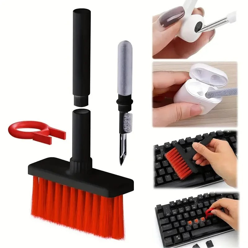 5 In 1 Multifunctional Keyboard Cleaning Brush Computer Earphone