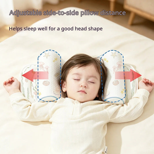 Adjustable Silicone Baby Head Shaping Anti-Roll Pillow