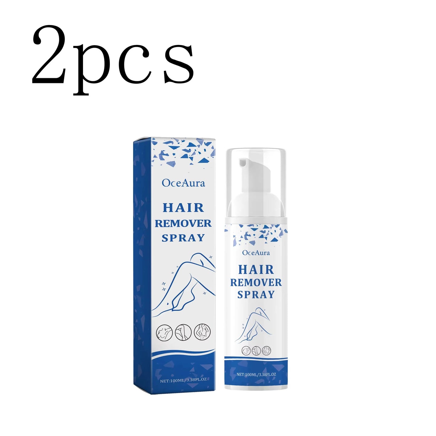 Hair Removal Spray - Gentle Body Hair Eliminator Smooth Skin Depilatory Formula Easy Spray Skincare Product For Men And Women - 150ML