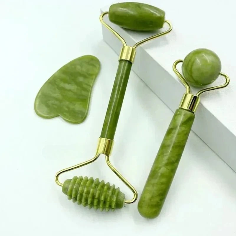 Natural jade roller massager, scraping board,