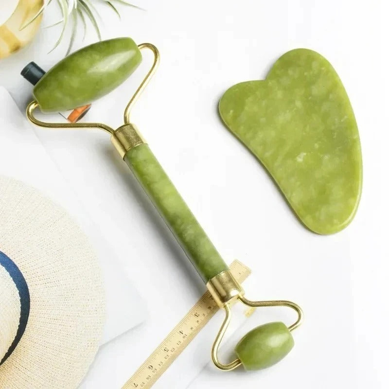 Natural jade roller massager, scraping board,