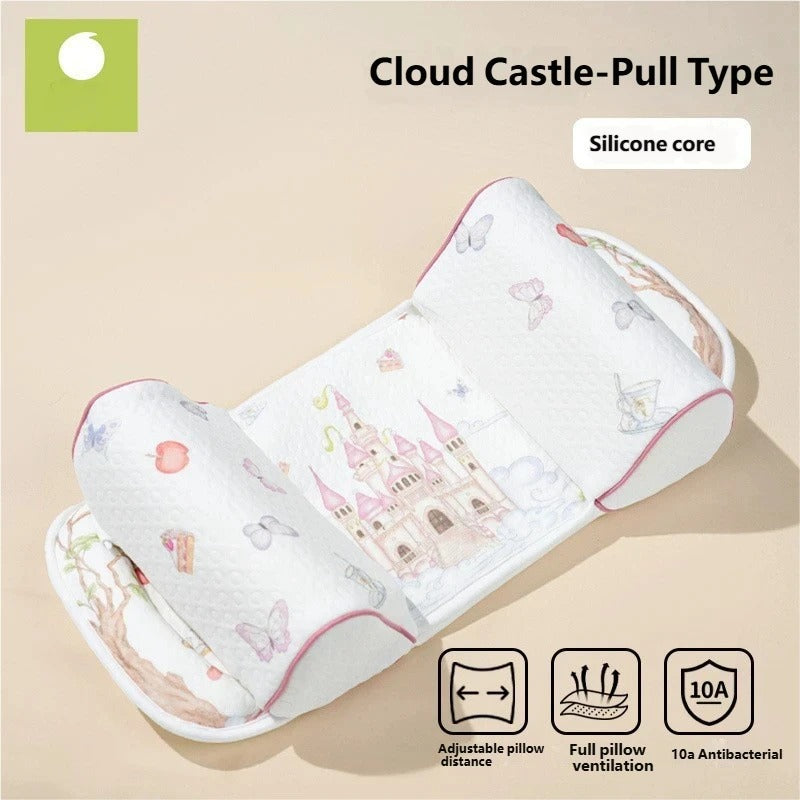 Adjustable Silicone Baby Head Shaping Anti-Roll Pillow