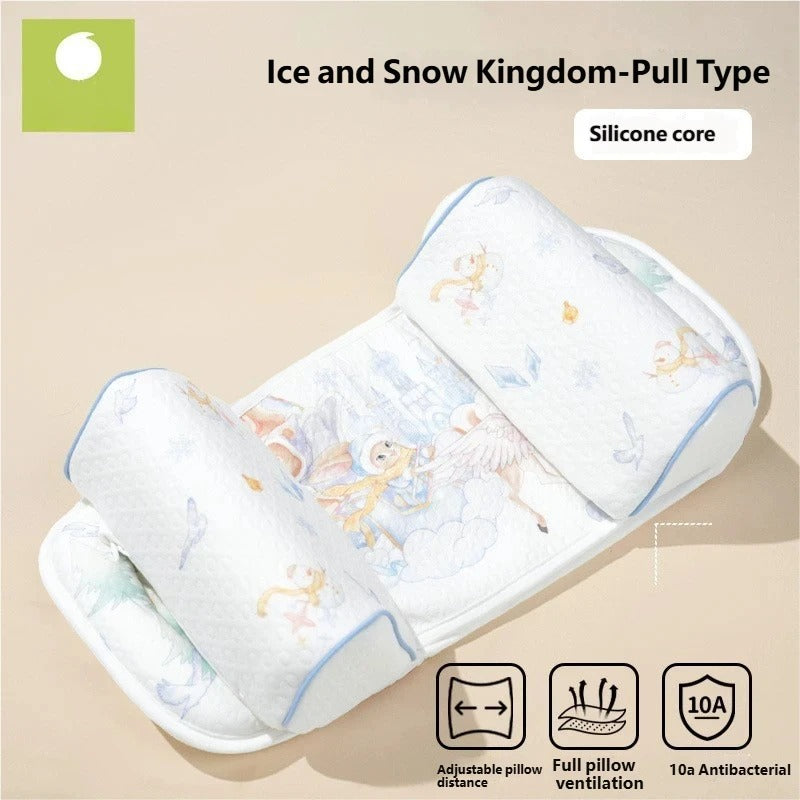 Adjustable Silicone Baby Head Shaping Anti-Roll Pillow