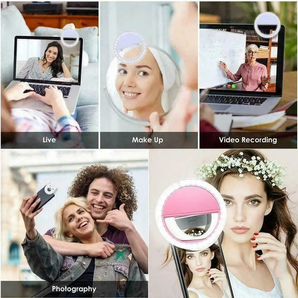 Mobile Selfie Ring Light, Mini Mobile Selfie Ring Light, LED Selfie Ring Light