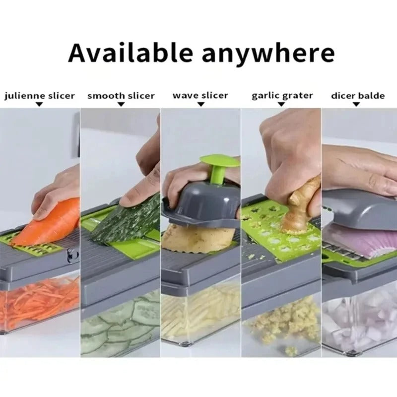 16 in 1 Vegetable Cutter - Multifunctional Slicer, Chopper, Dicer