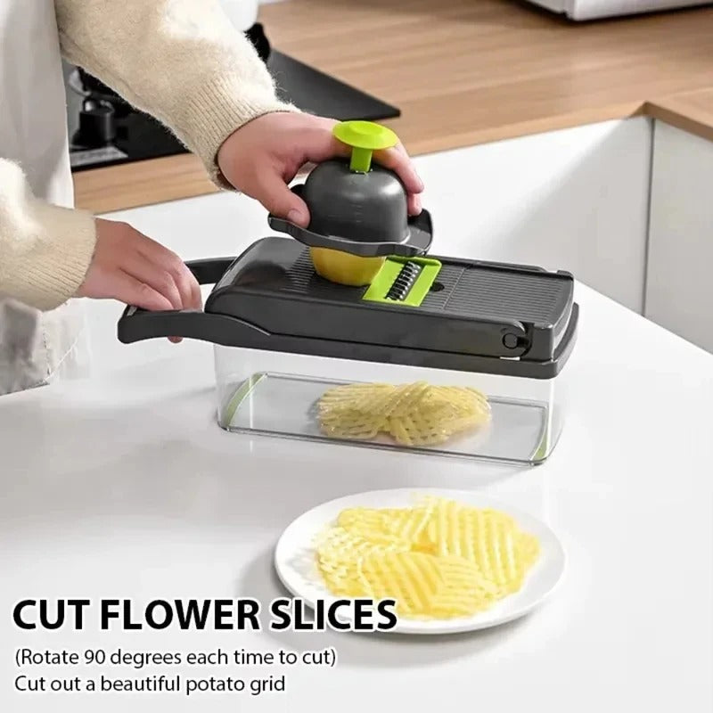 16 in 1 Vegetable Cutter - Multifunctional Slicer, Chopper, Dicer