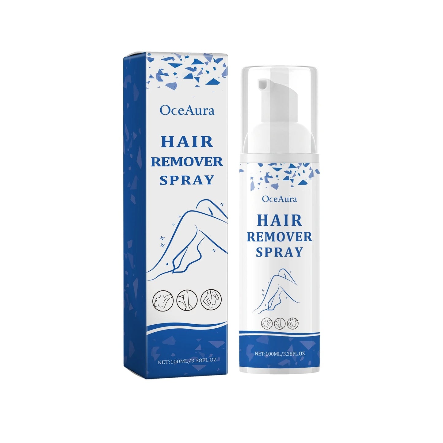 Hair Removal Spray - Gentle Body Hair Eliminator Smooth Skin Depilatory Formula Easy Spray Skincare Product For Men And Women - 150ML