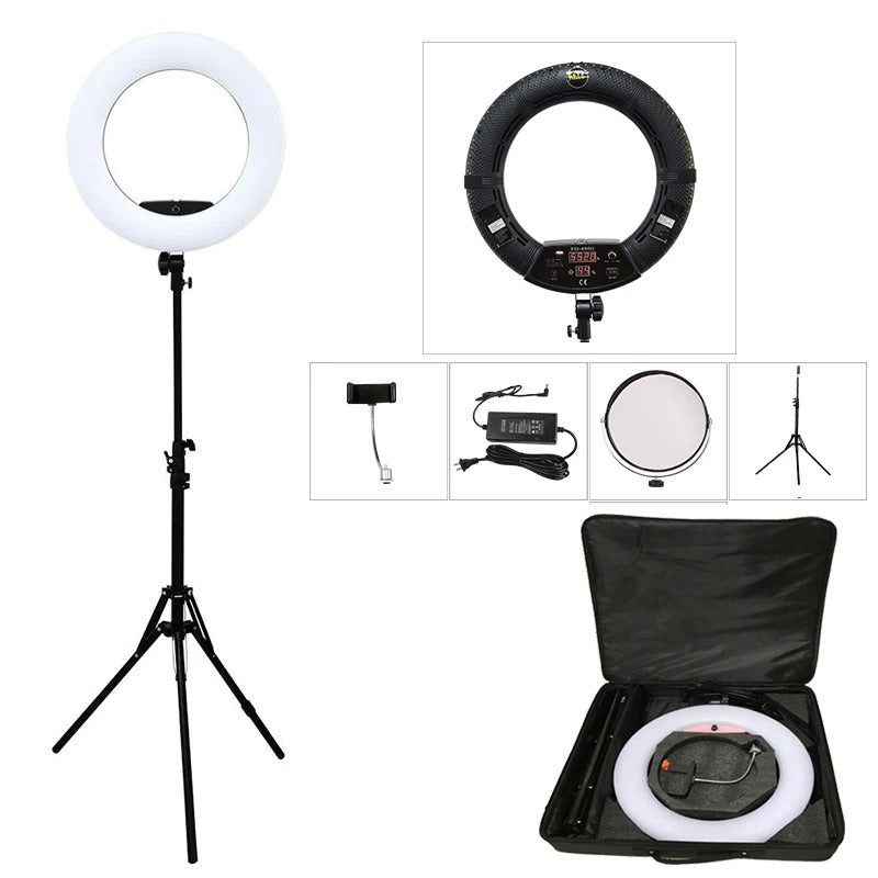26cm Ring Light With Phone Holder & 3 Shades Of Colour For Videos Photography Studio & Lightining