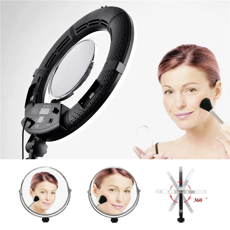 26cm Ring Light With Phone Holder & 3 Shades Of Colour For Videos Photography Studio & Lightining