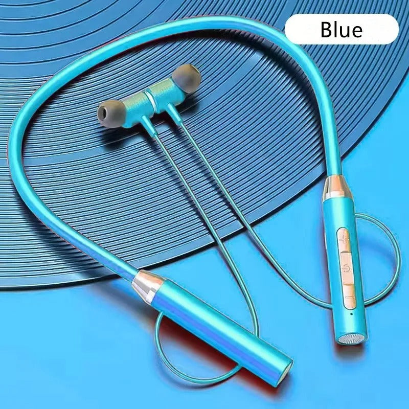Wireless Neckband Bluetooth 5.0 Headphone Wireless Headset With Heavy Bass Stereo Earphones High Quality Magnetic Attraction Intelligent Noise Reduction Cancelling Sports Headset ZF Tech