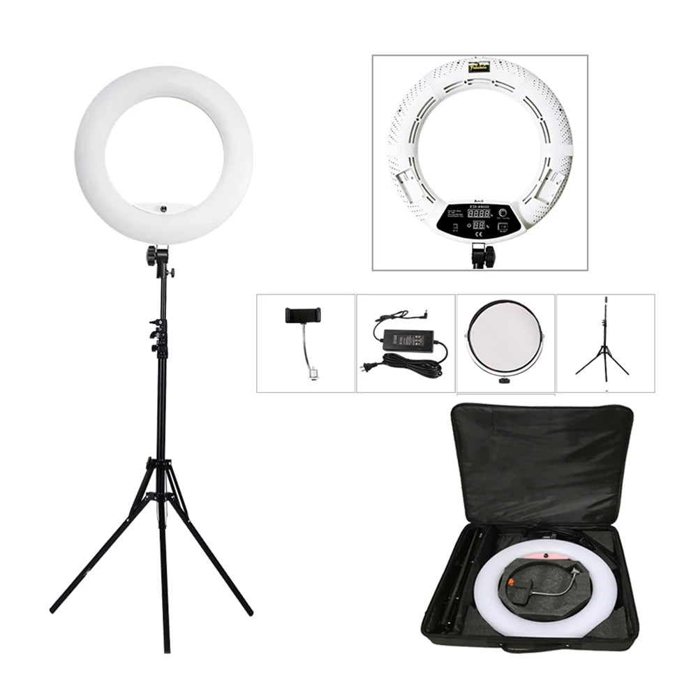 26cm Ring Light With Phone Holder & 3 Shades Of Colour For Videos Photography Studio & Lightining